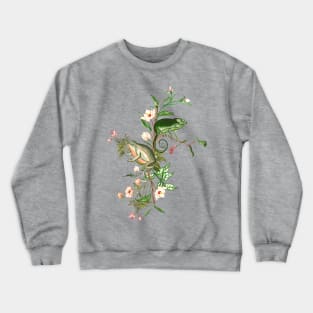 Chameleon and Frog Crewneck Sweatshirt